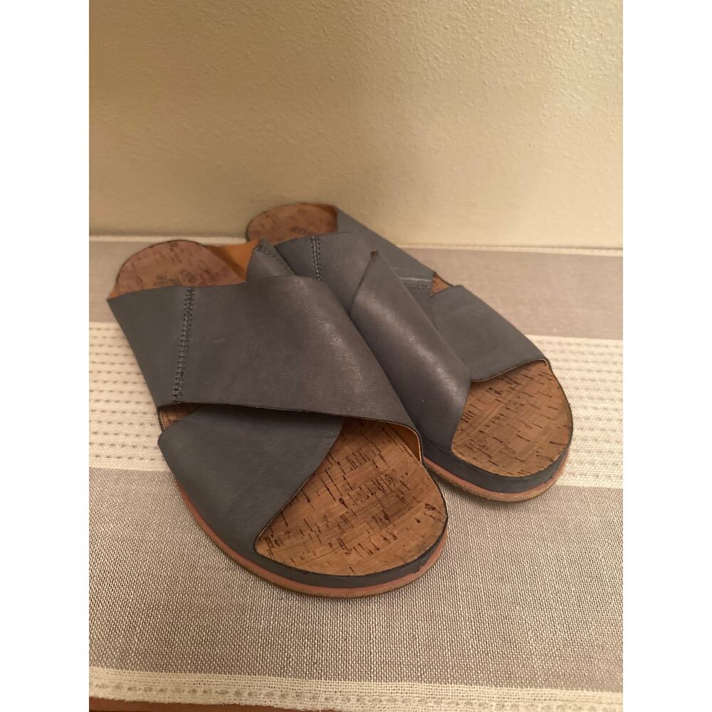 Kork-Ease Tutsi Cross Band Sandal in Gray Leather Size 10